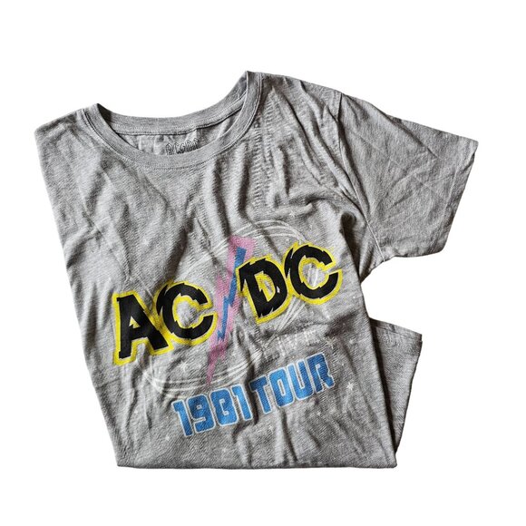 NWT women's AC DC Graphic Gray T shirt size XXL - Picture 1 of 8
